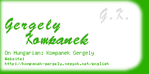 gergely kompanek business card